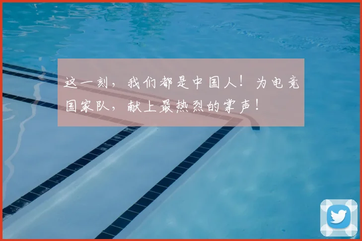 这一刻，我们都是中国人！为电竞国家队，献上最热烈的掌声！